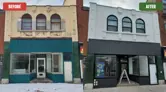Commercial façade at 632–634 King Street East